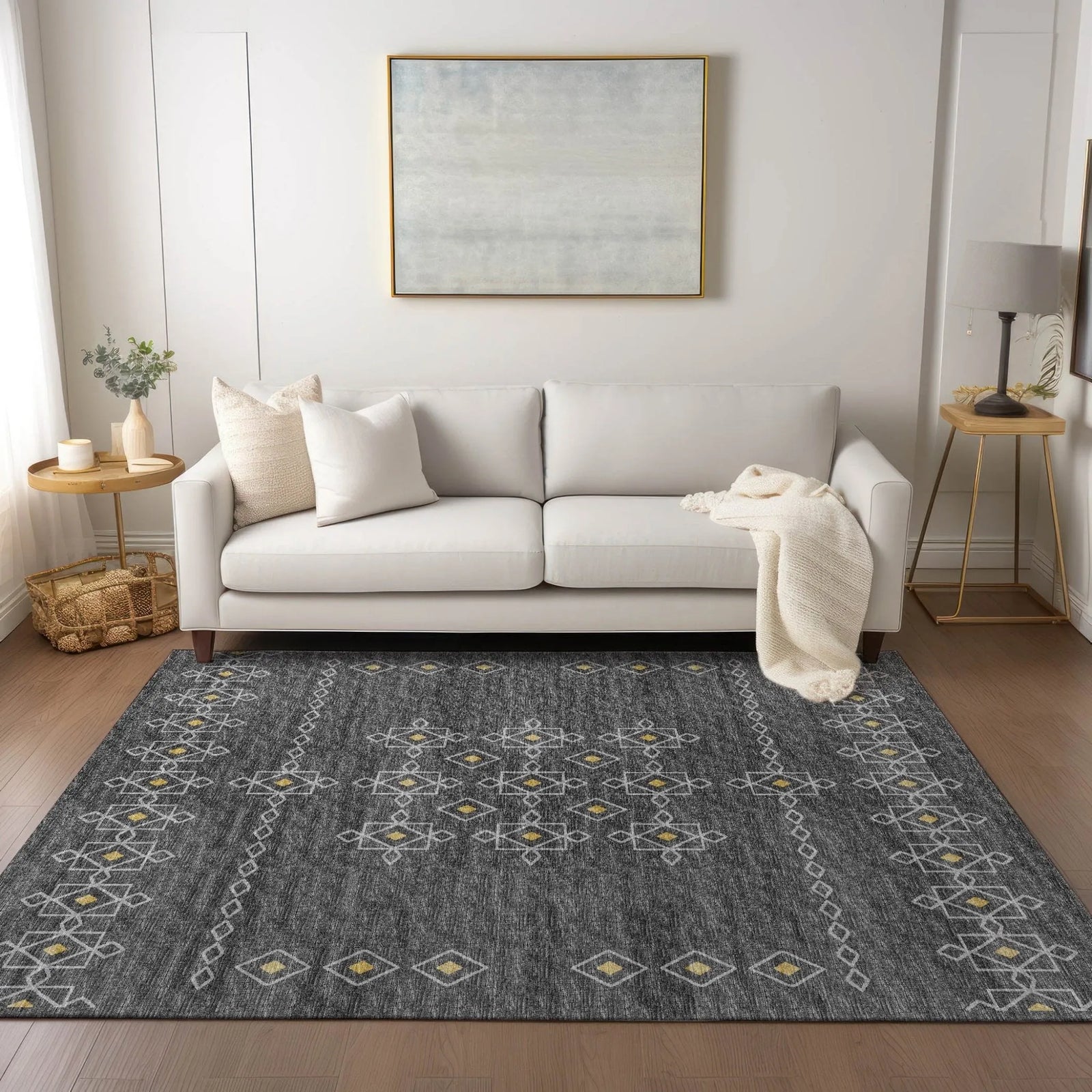 Sedona SN3 Charcoal Rug - Baconco