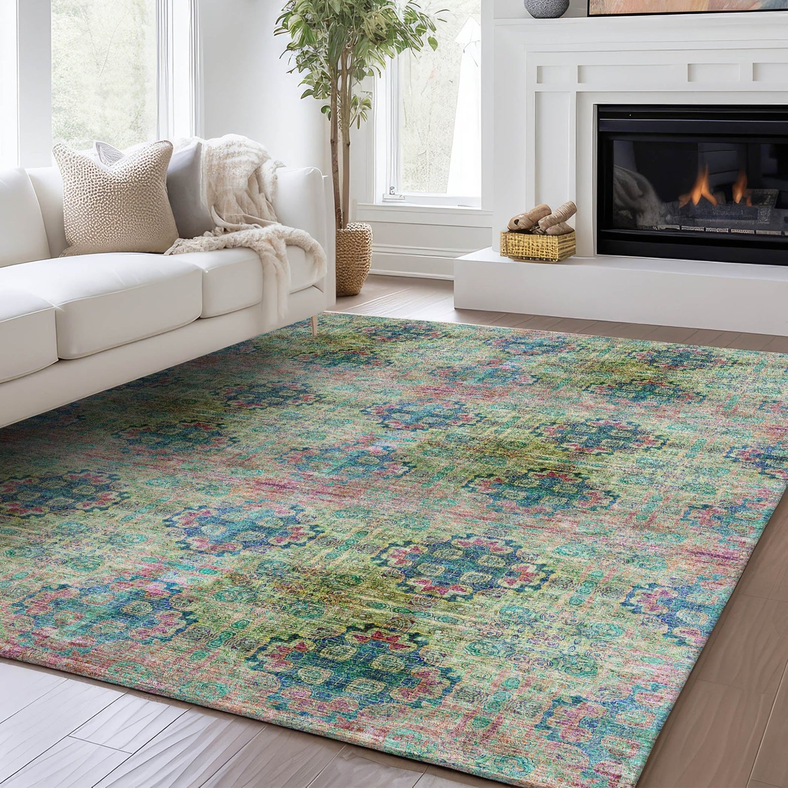 Trevi TV16 Green Rug - Baconco