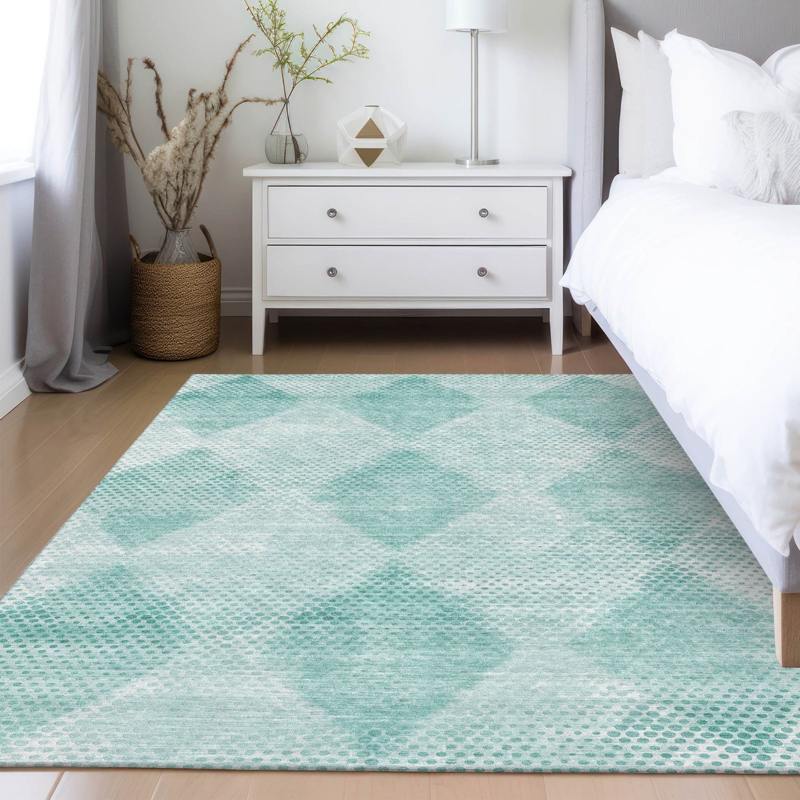 Trevi TV4 Teal Rug - Baconco