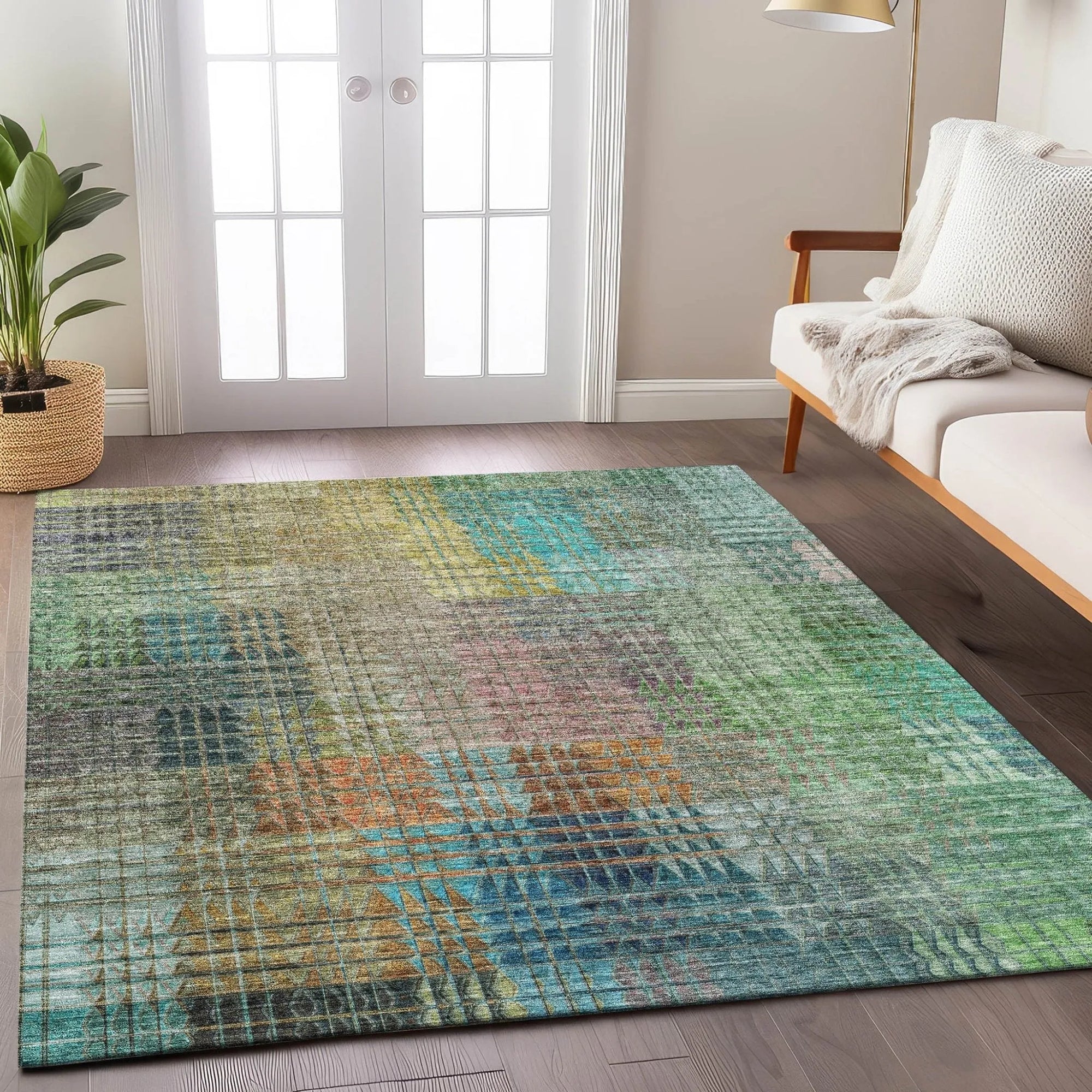 Trevi TV6 Green Rug - Baconco