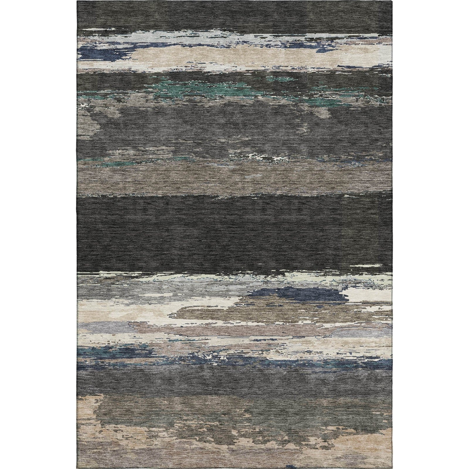 Trevi TV8 Black Rug - Baconco