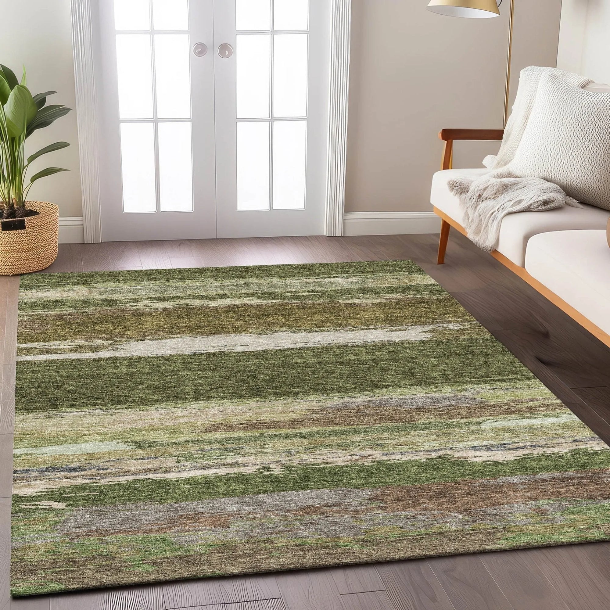 Trevi TV8 Olive Rug - Baconco