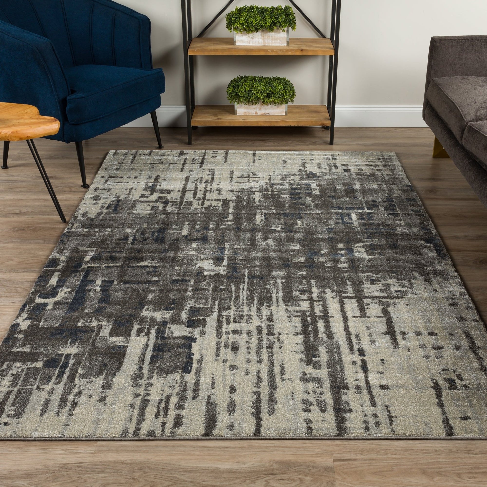 Upton UP1 Pewter Rug - Baconco