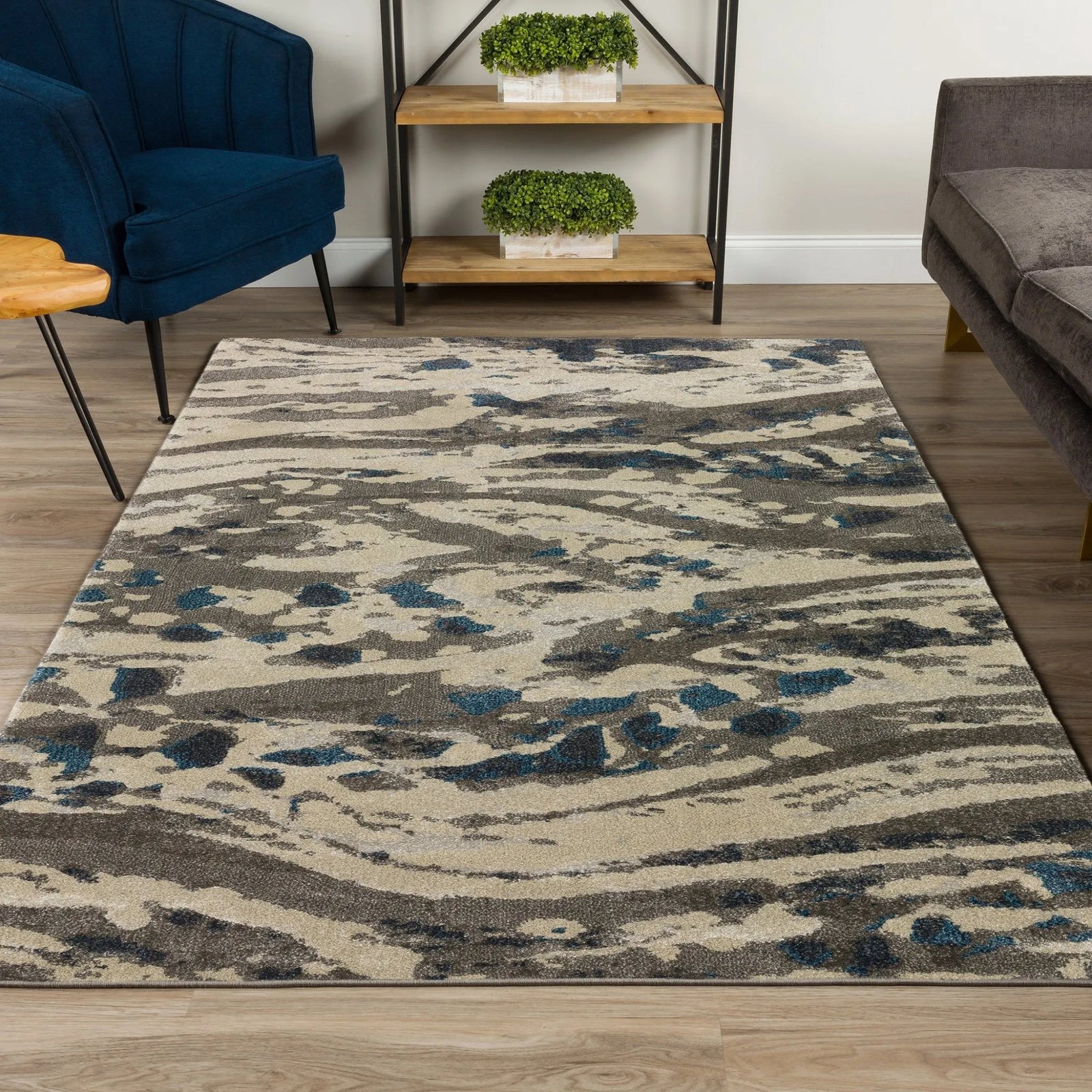 Upton UP2 Pewter Rug - Baconco