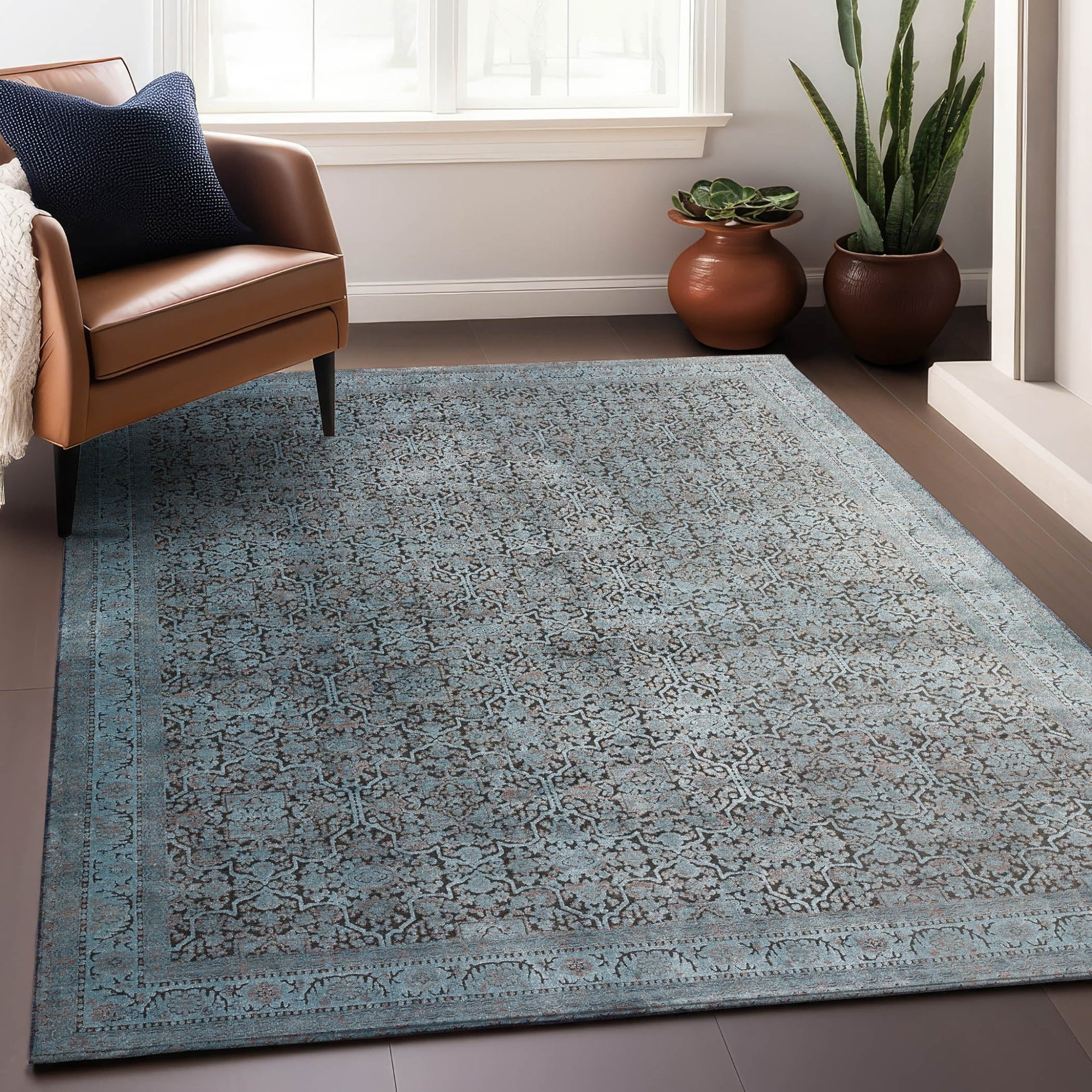 Vizcia VZ2 Blue Rug - Baconco