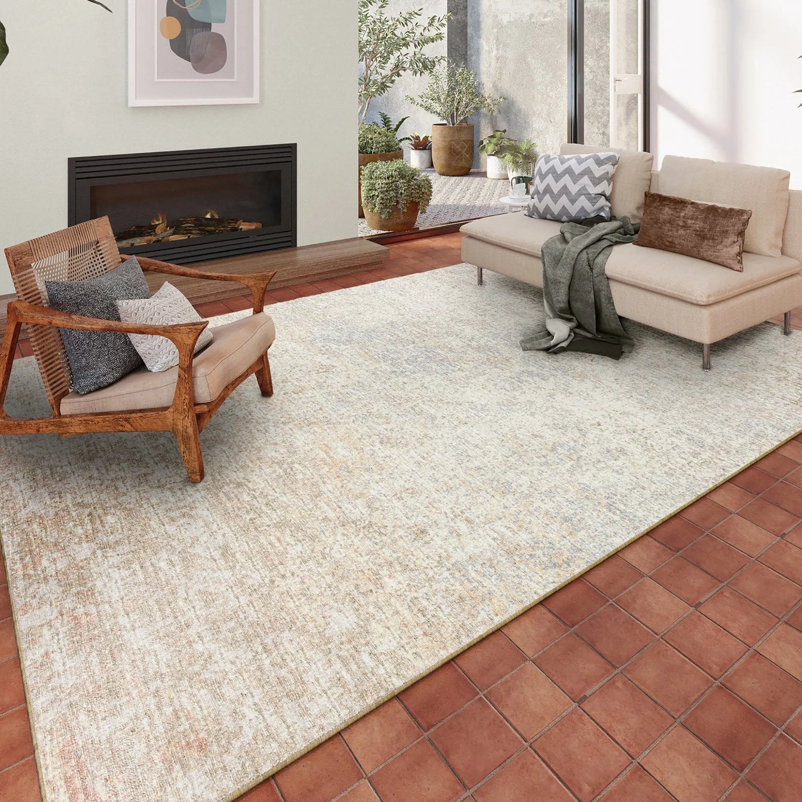 Winslow WL3 Khaki Rug - Baconco