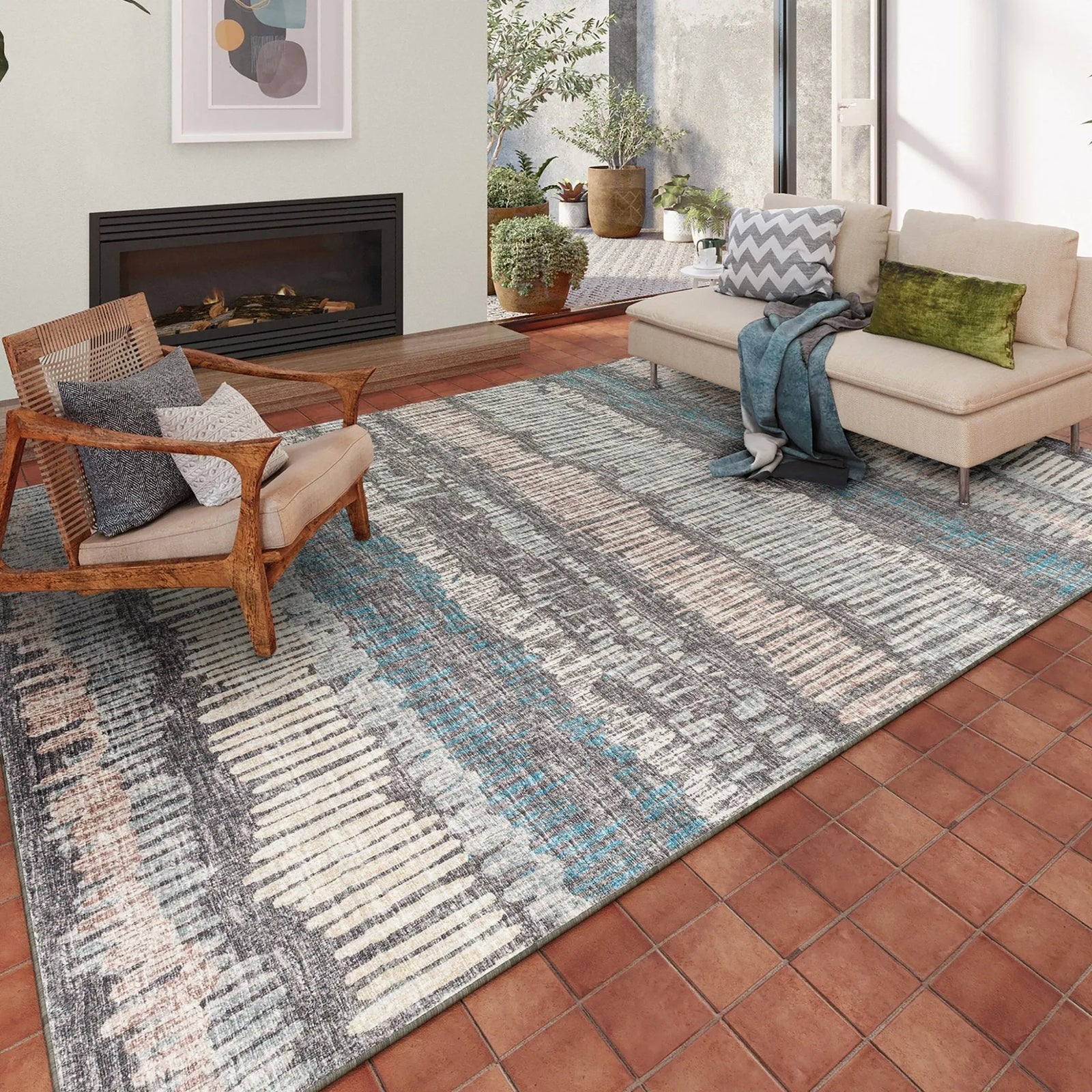 Winslow WL4 Charcoal Rug - Baconco