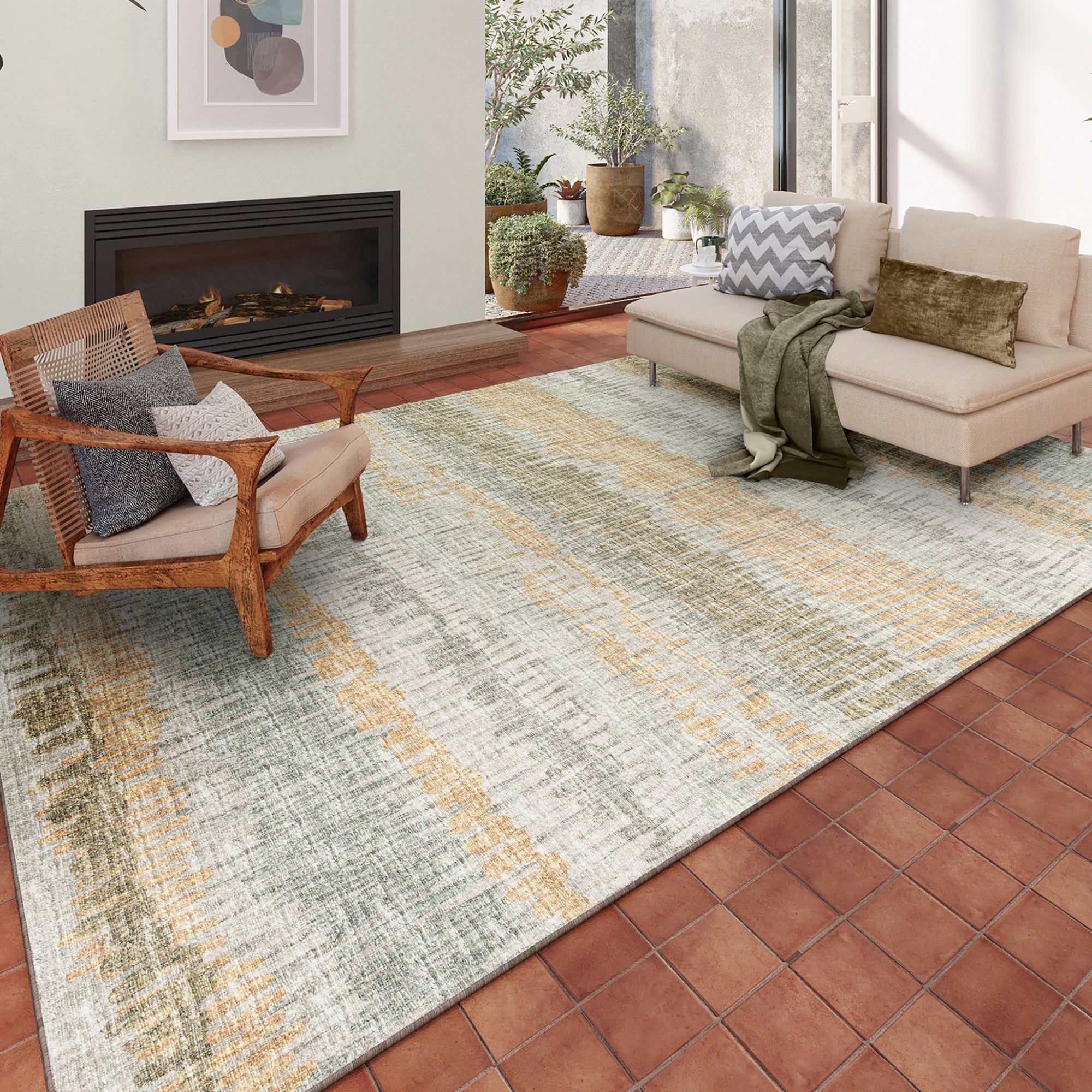 Winslow WL4 Khaki Rug - Baconco