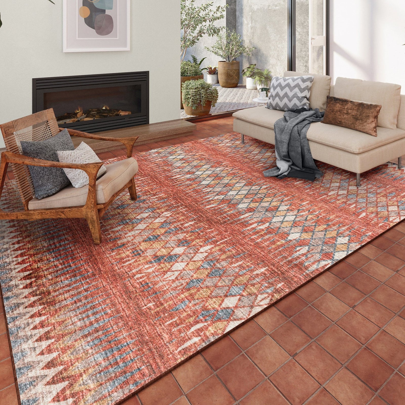 Winslow WL5 Paprika Rug - Baconco