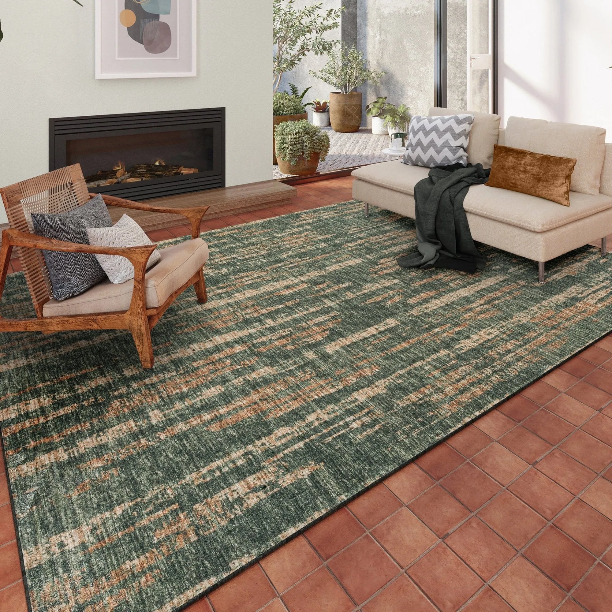 Winslow WL6 Olive Rug - Baconco