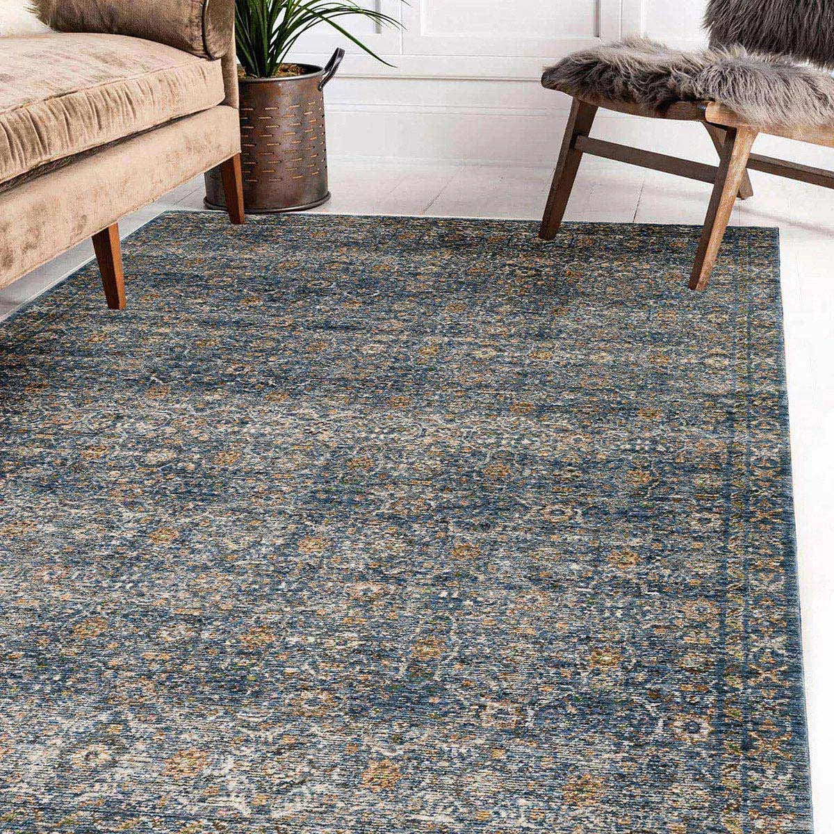 Yarra YA6 Navy Rug - Baconco