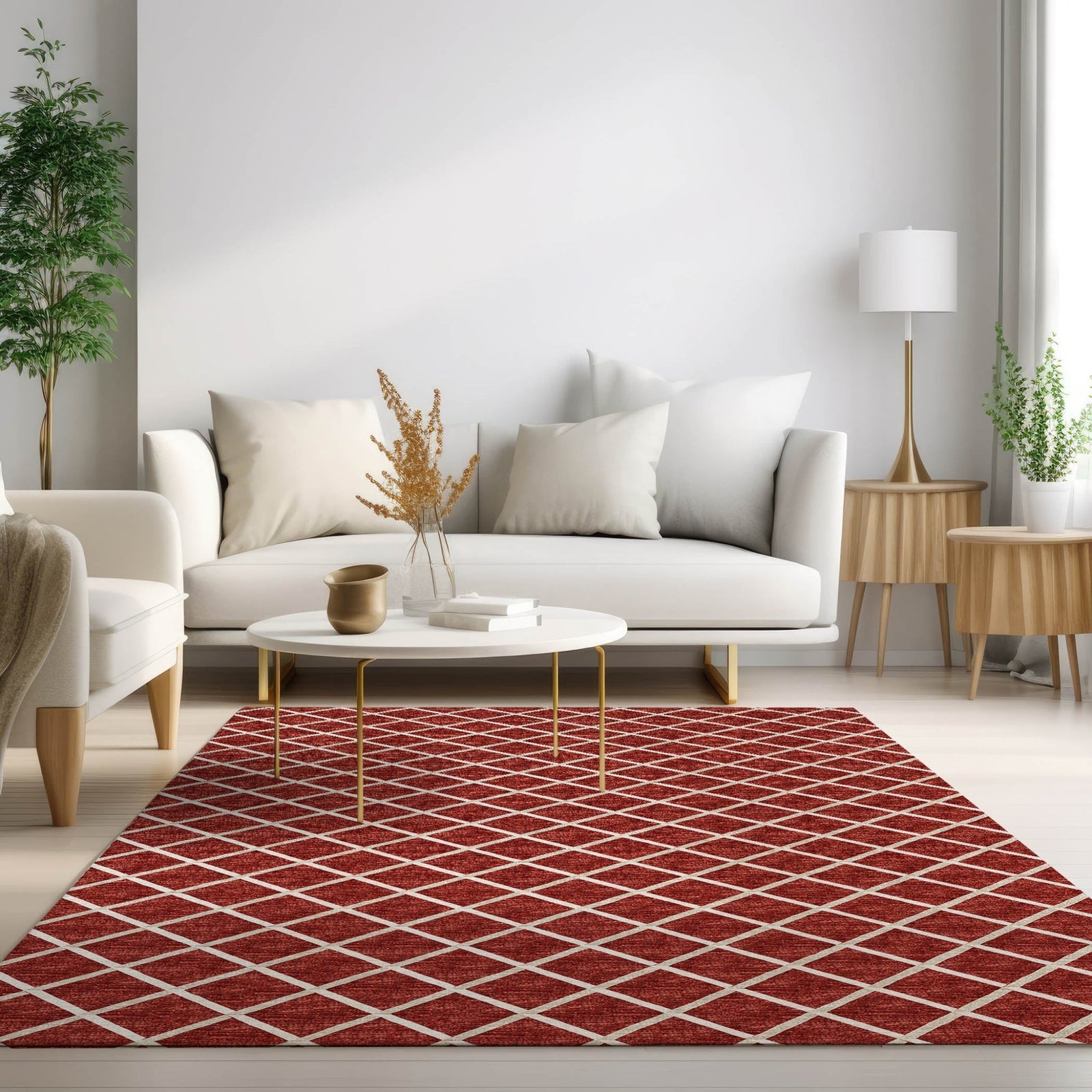 York YO1 Red Rug - Baconco