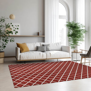 York YO1 Red Rug - Baconco