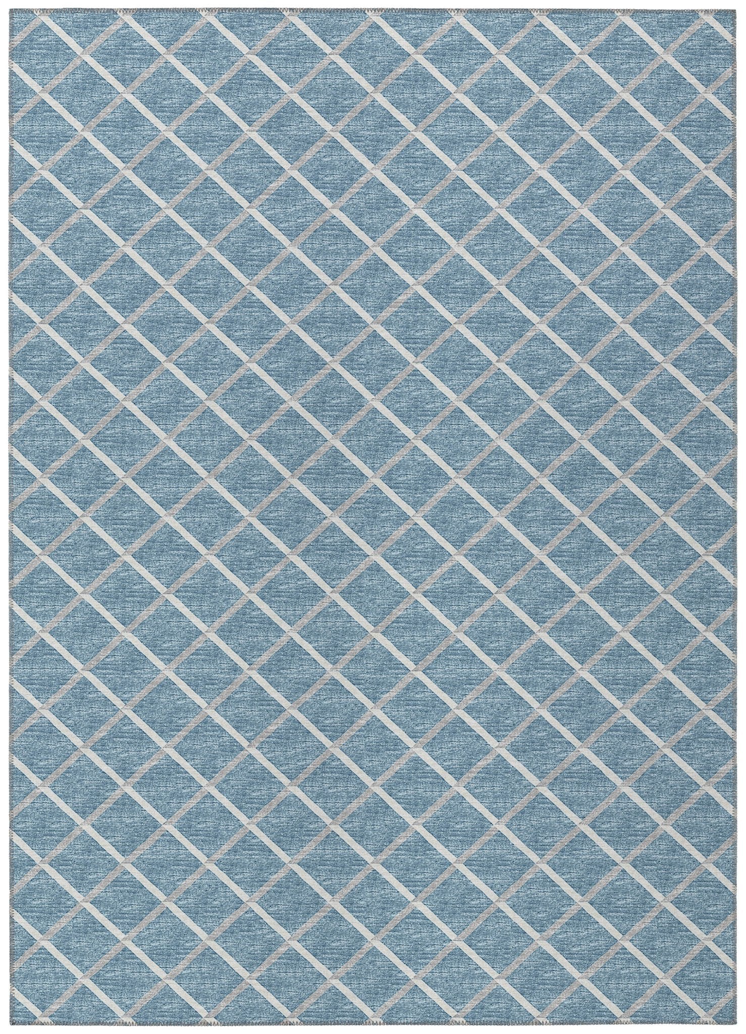 York YO1 Sky Blue Rug - Baconco