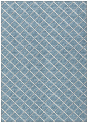 York YO1 Sky Blue Rug - Baconco