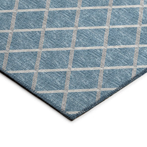 York YO1 Sky Blue Rug - Baconco