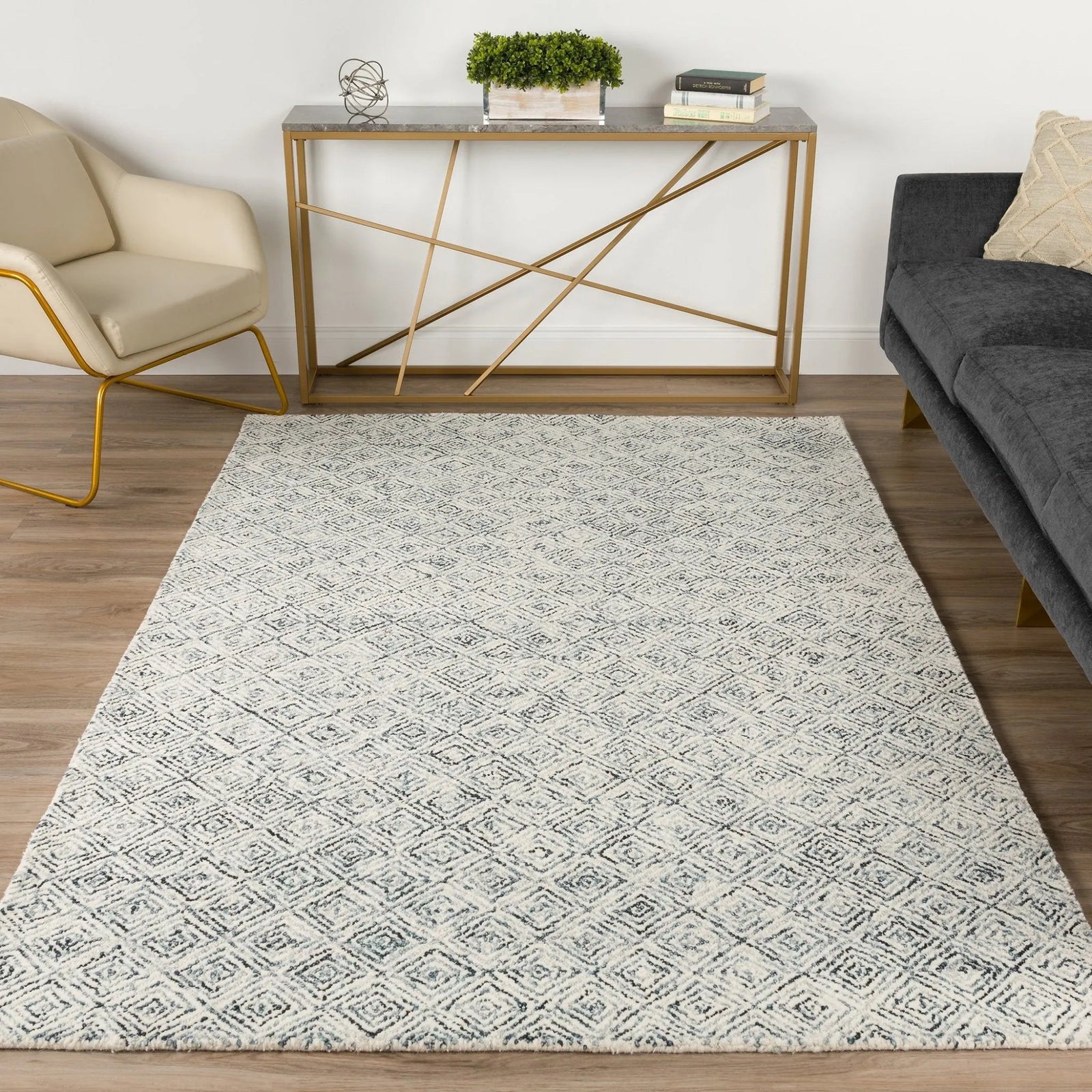 Zoe ZZ1 Charcoal Rug - Baconco