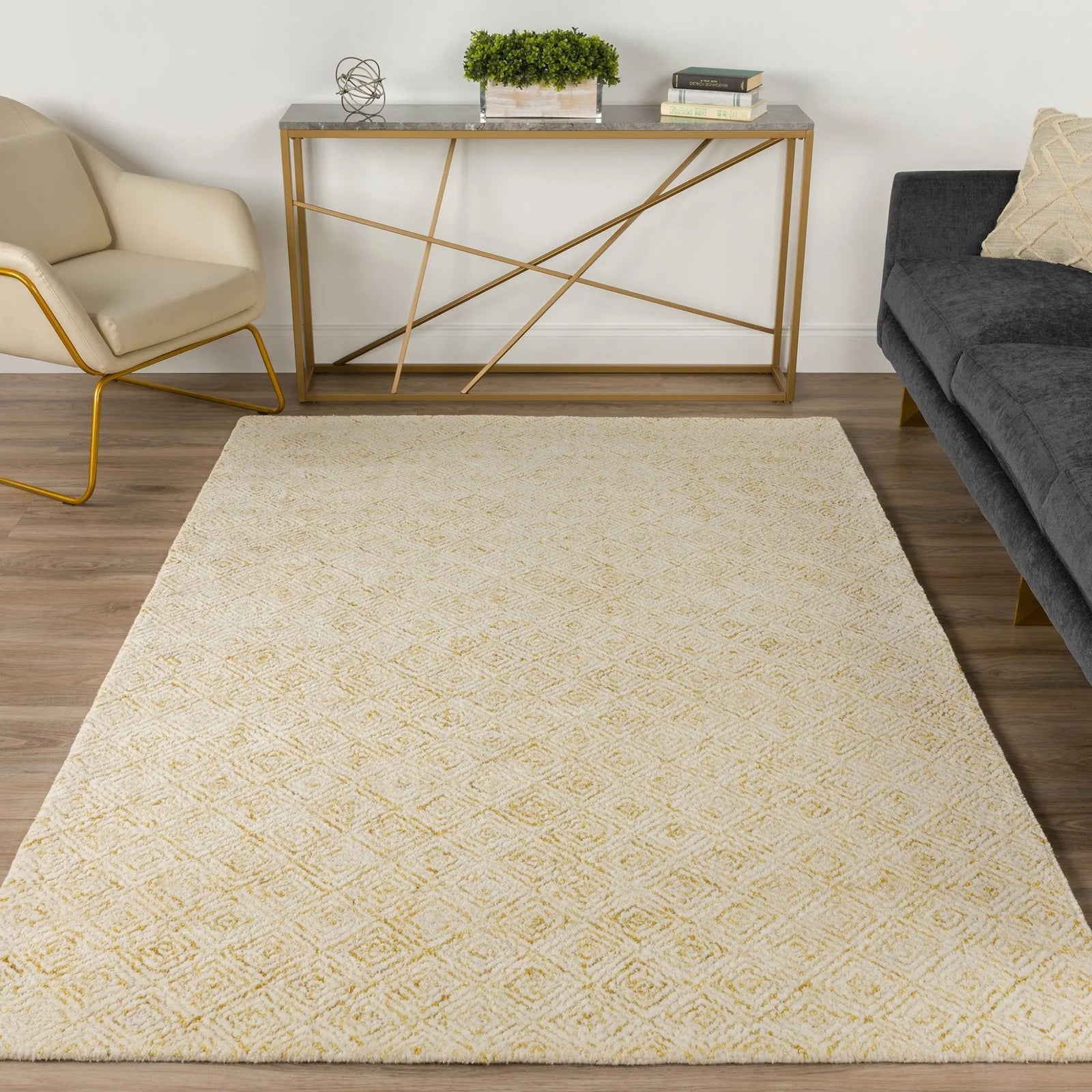 Zoe ZZ1 Gold Rug - Baconco