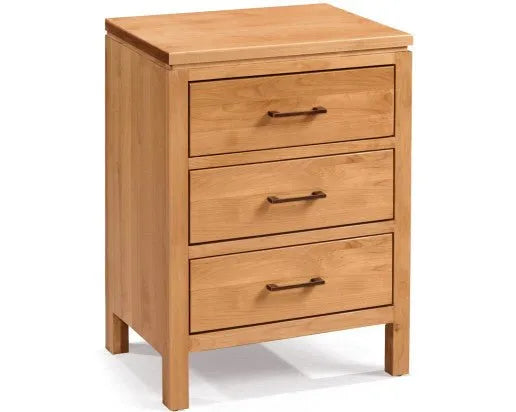 2 West 3 Drawer Wide Nightstand - Baconco