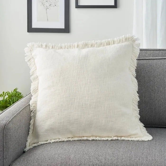 57 Grand by Nicole Curtis ZH017 Ivory Pillow - Baconco