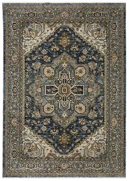 Aberdeen 1144Q Blue Rug - Baconco