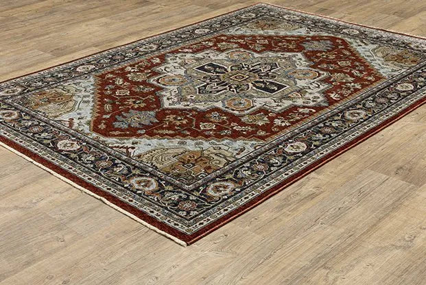 Aberdeen 1144R Red Rug - Baconco