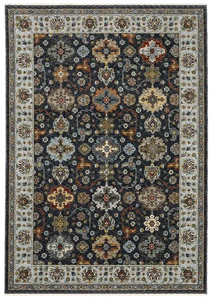 Aberdeen 561B Blue/Grey Rug - Baconco