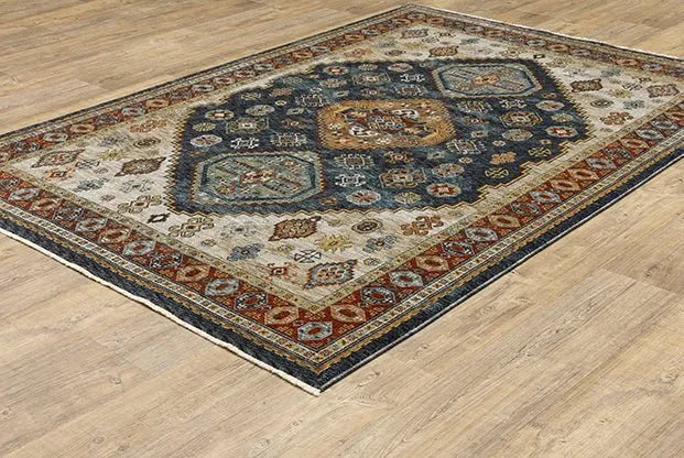 Aberdeen 5W BlueTaupe Rug - Baconco