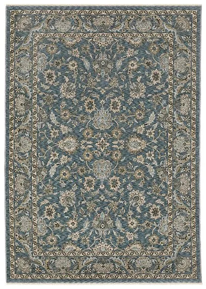 Aberdeen 70H Blue/Taupe Rug - Baconco