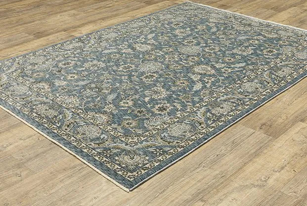 Aberdeen 70H Blue/Taupe Rug - Baconco