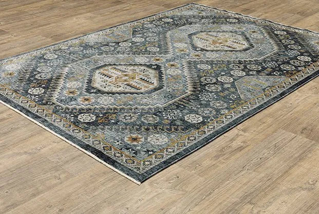 Aberdeen 7150B Blue Rug - Baconco