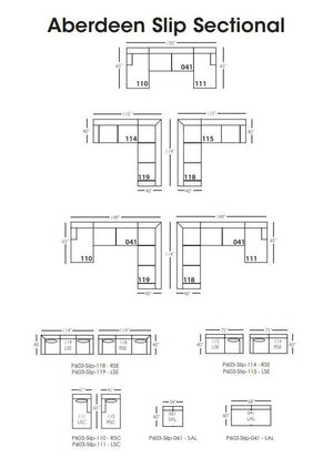 Aberdeen Custom Slipcovered Sectional - Baconco