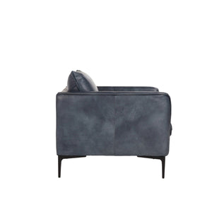 Abigail Club Chair Tan/Dark Grey/Blue - Baconco