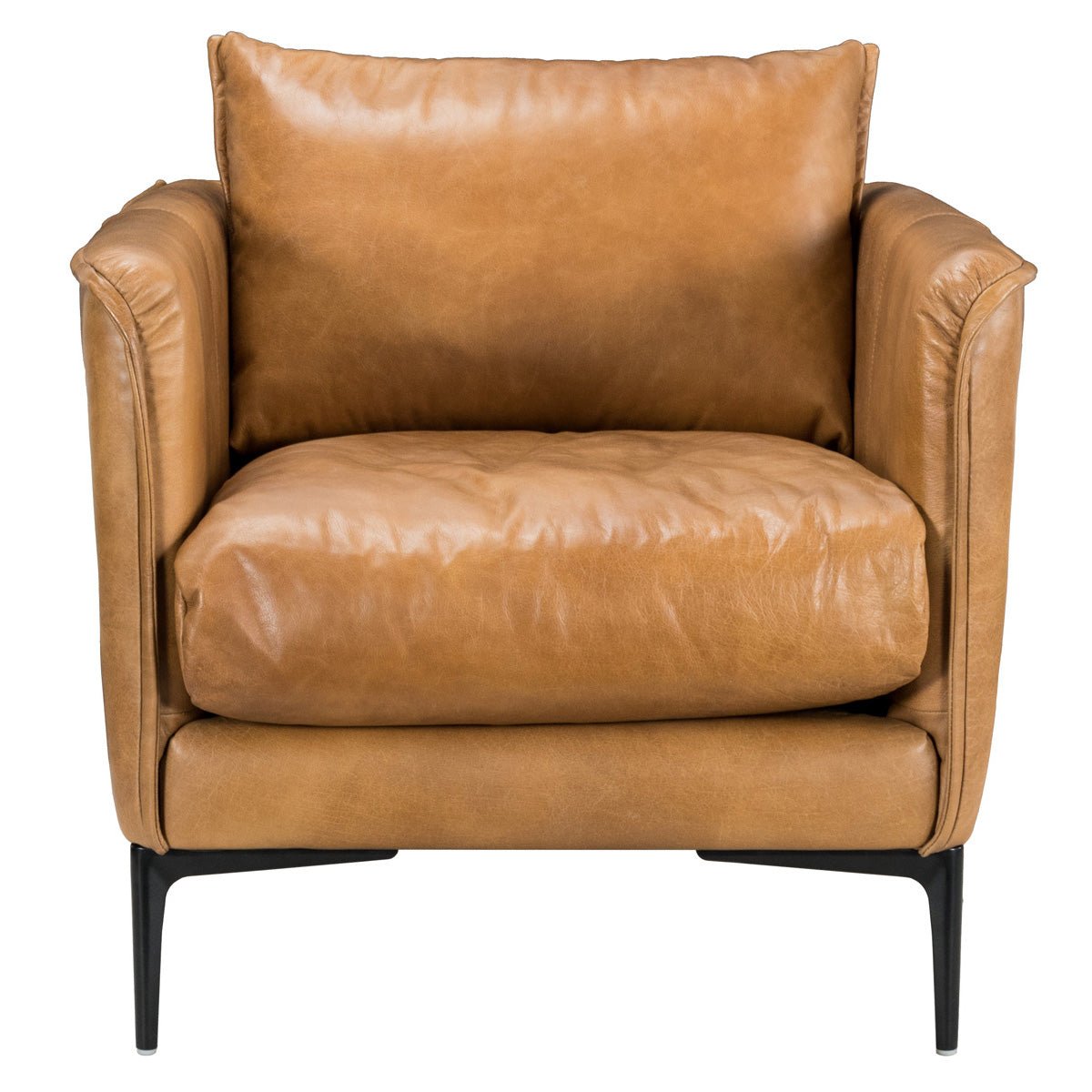 Abigail Club Chair Tan/Dark Grey/Blue - Baconco