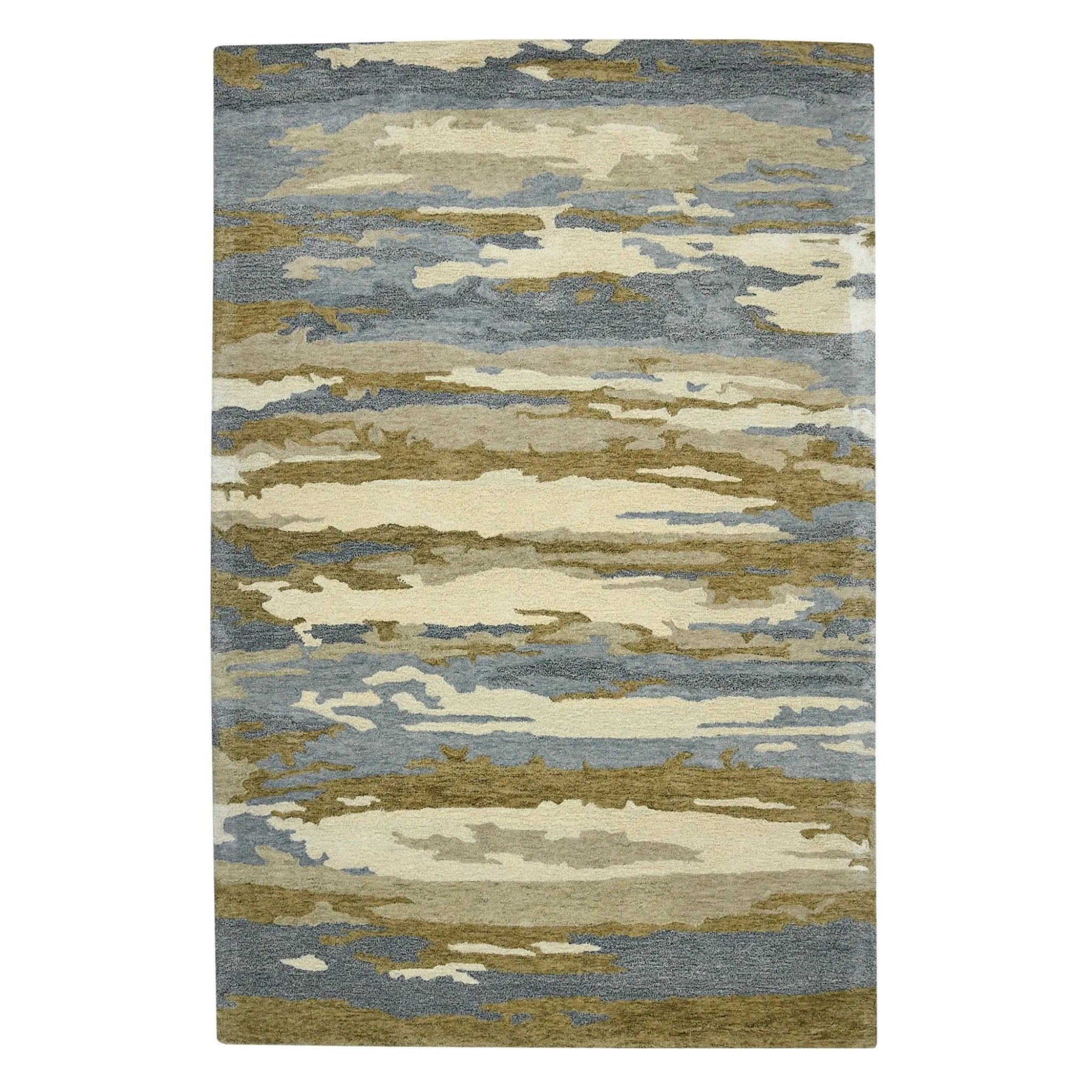 Abstract ABS-5 Water Blue Rug - Baconco