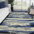 Abstract ABS-7 Blue/Ivory Rug - Baconco