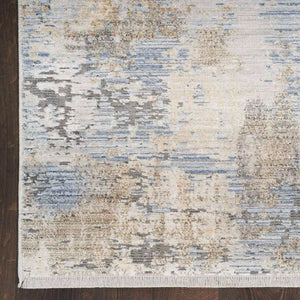 Abstract Hues ABH01 Grey/Blue Rug - Baconco