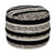 Accented Noir LR99718 Pouf - Baconco