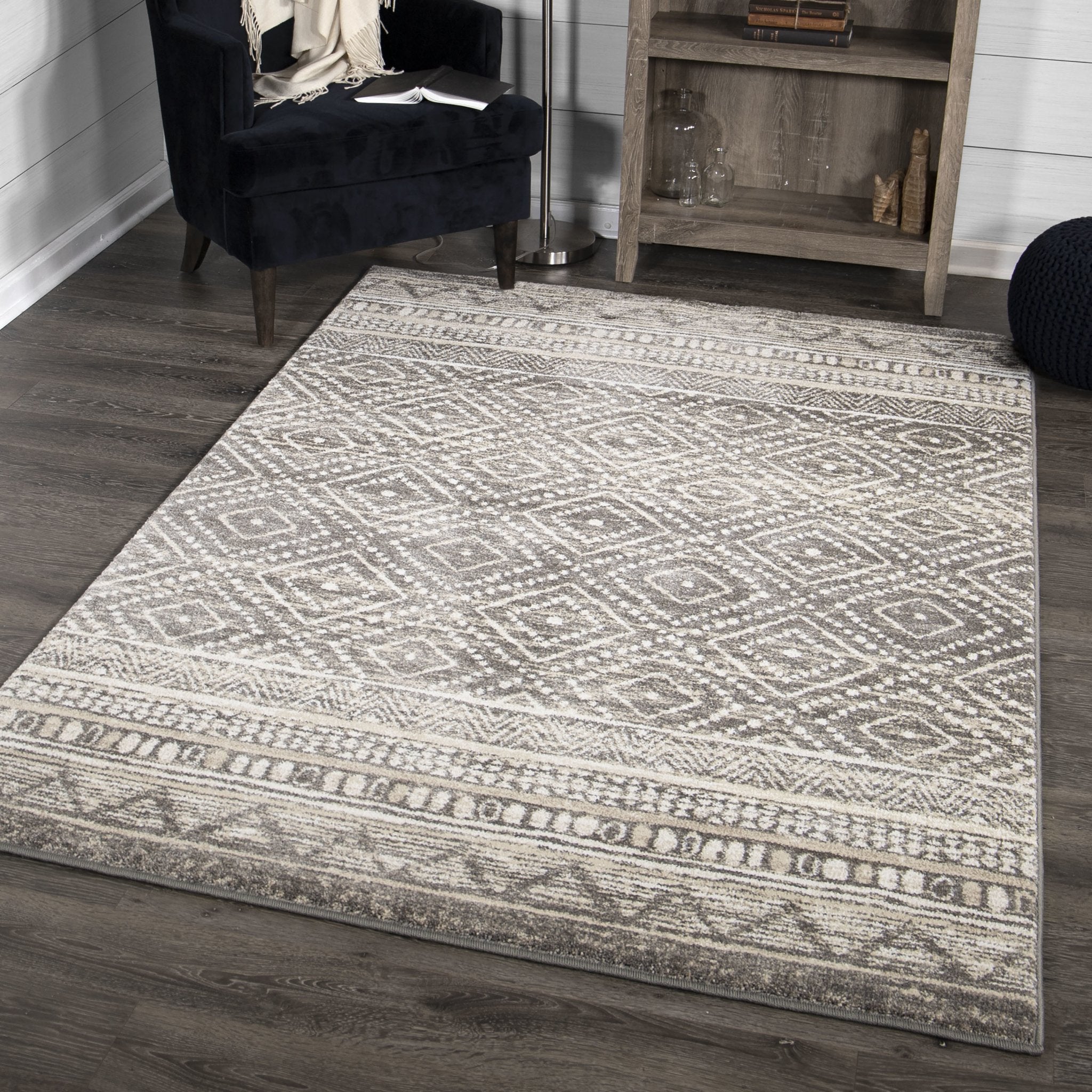 Adagio 8228 Coastal Pier Silverton Rug - Baconco