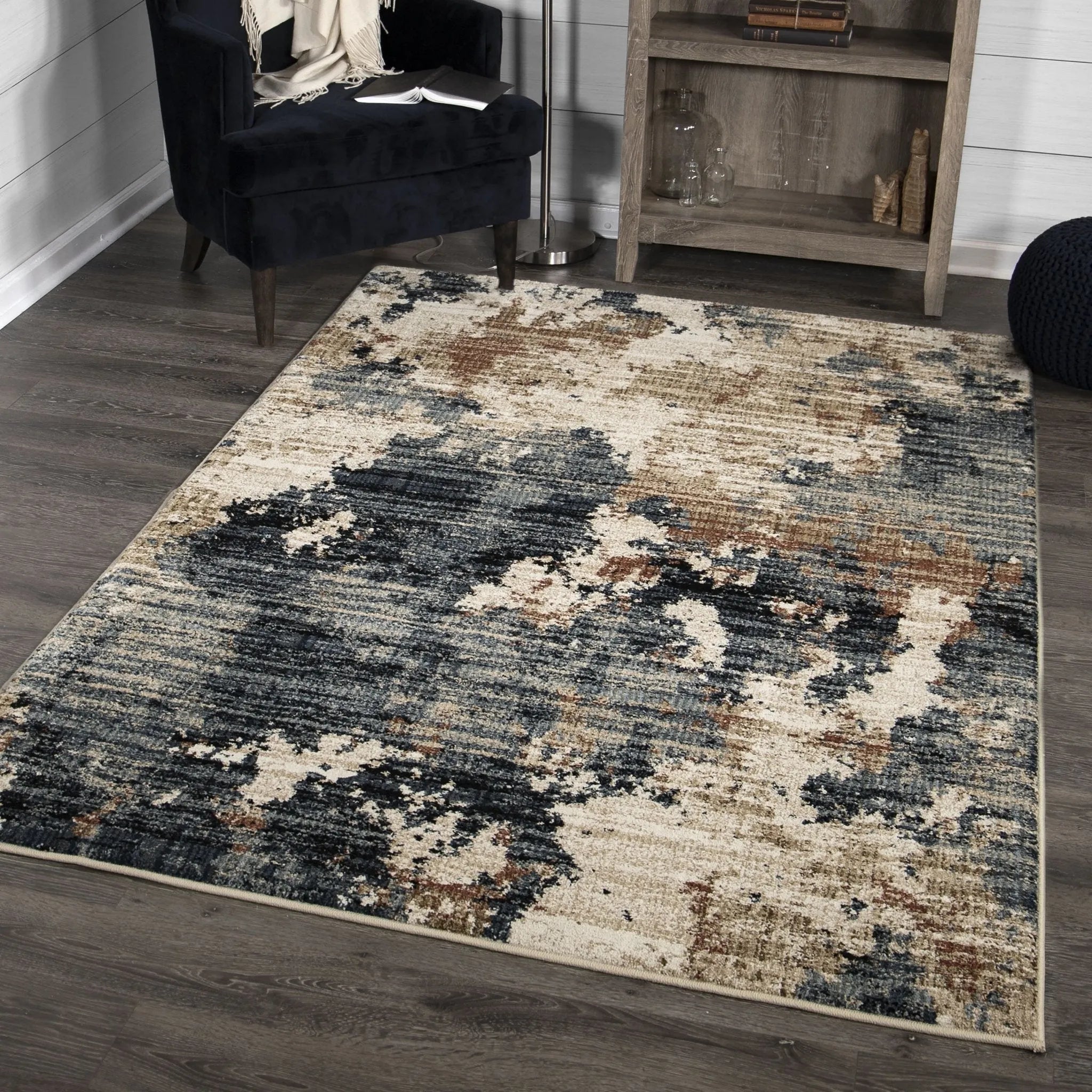 Adagio 8233 High Plains Blue Rug - Baconco