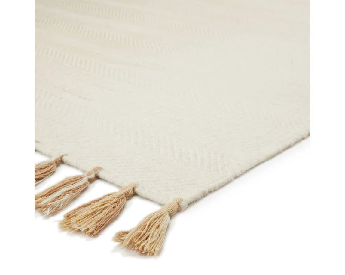 Adair ADA-01 Flats Ivory/Light Grey Rug - Baconco