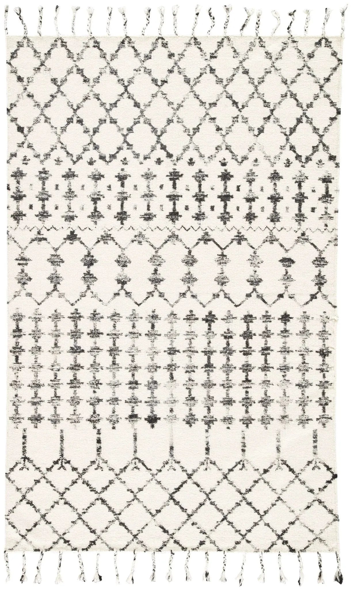 Adair ADA02 Riot Ivory / Black Rug - Baconco