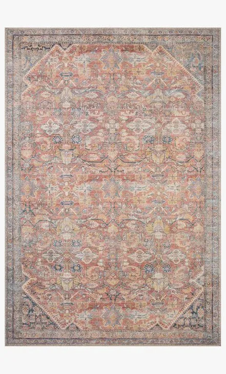 Adrian ADR-02 Rust/Denim Rug - Baconco