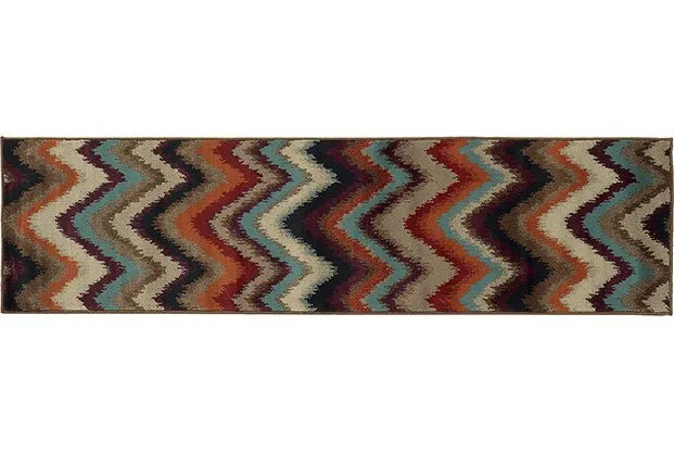 Adrienne 4205D Multi/ Stone Rug - Baconco