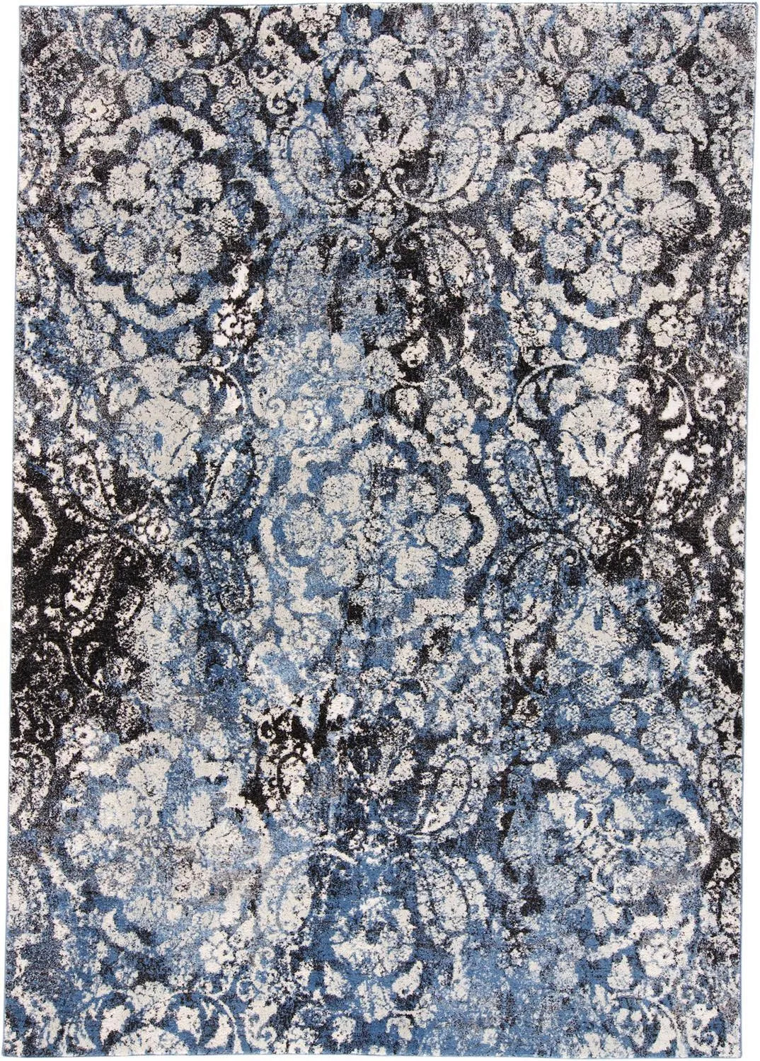 Ainsley 3897F Blue/Black Rug - Baconco