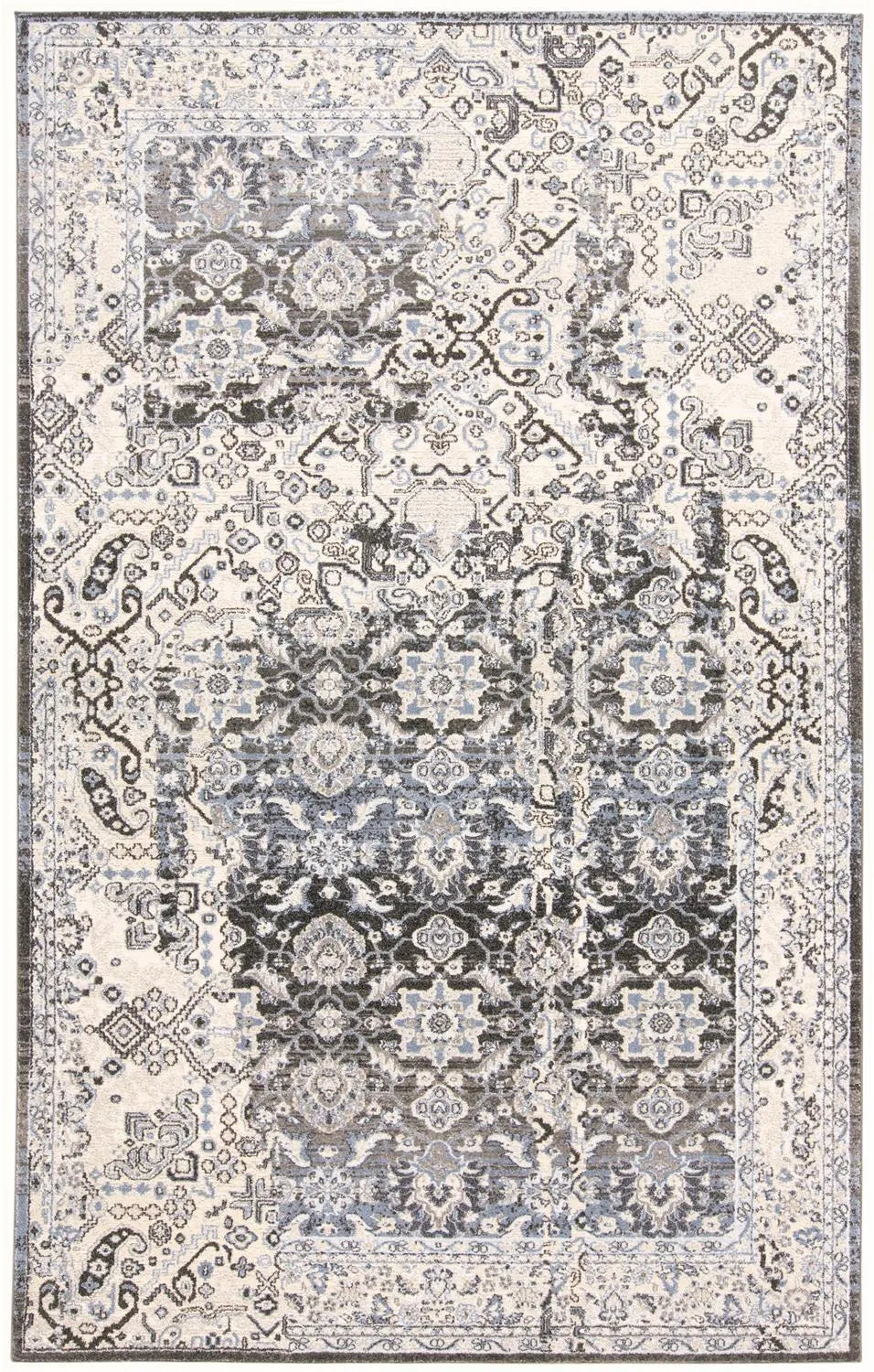 Ainsley 3898F Gray/Blue Rug - Baconco