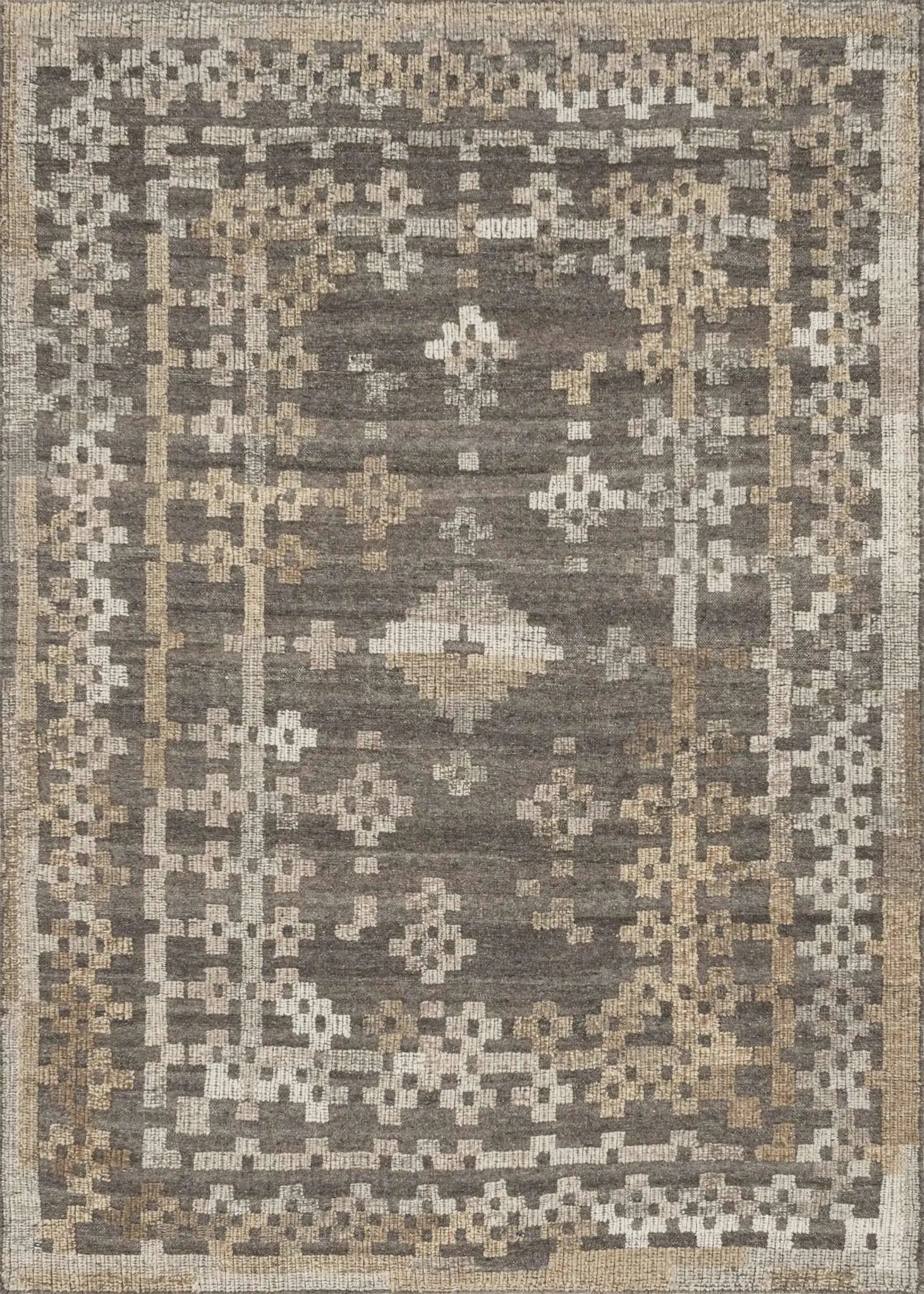 Akina AK 01 Charcoal / Taupe Rug - Baconco