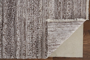 Alden ALD8637F Taupe/Brown Rug - Baconco