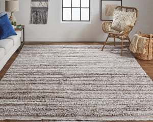 Alden ALD8637F Taupe/Brown Rug - Baconco