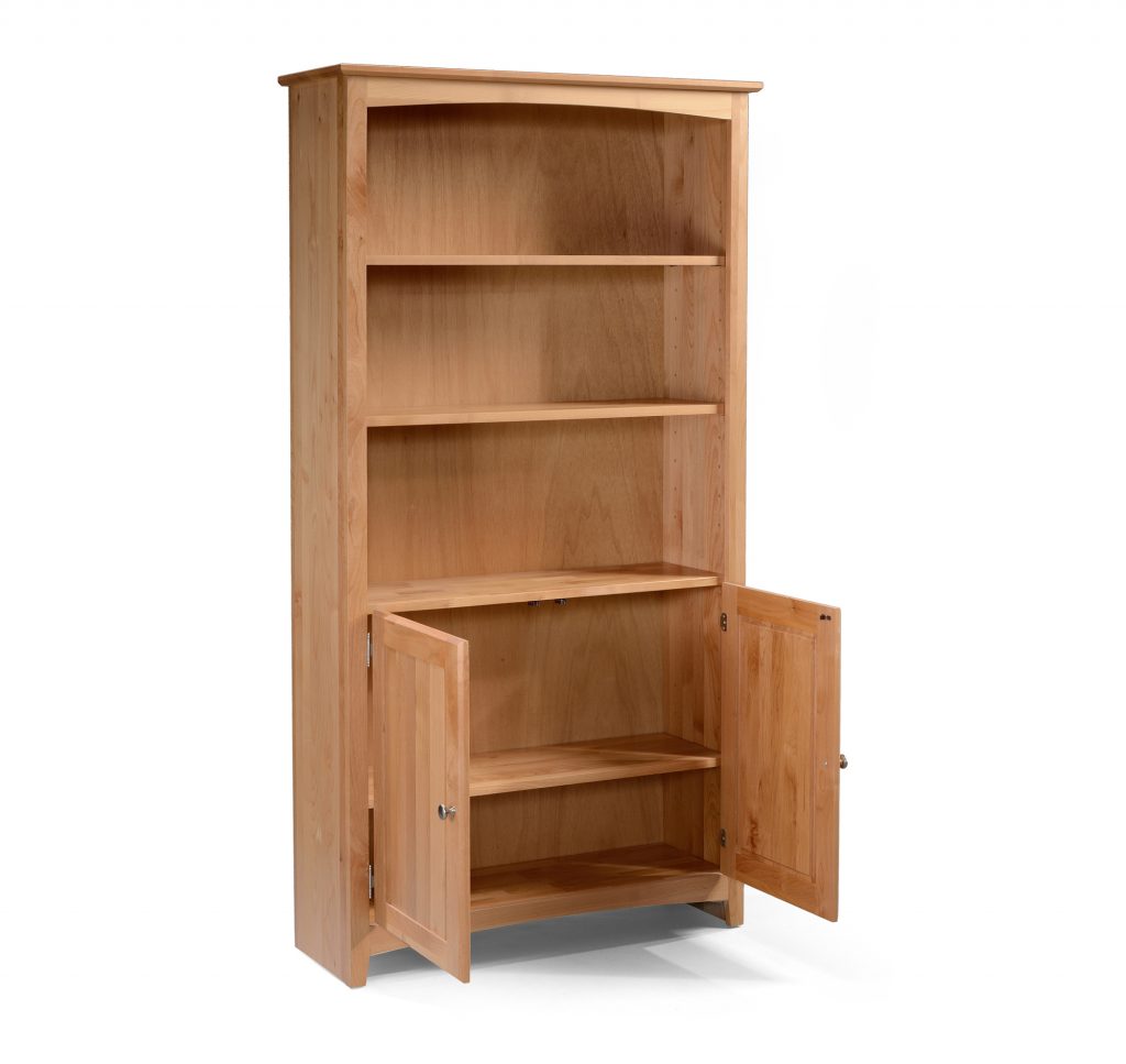 Alder Bookcase 30X72 with Doors - Baconco